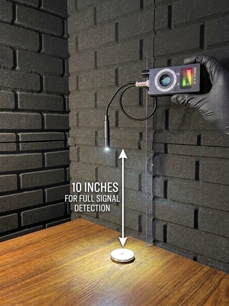 Catches trackers even when they're silent.