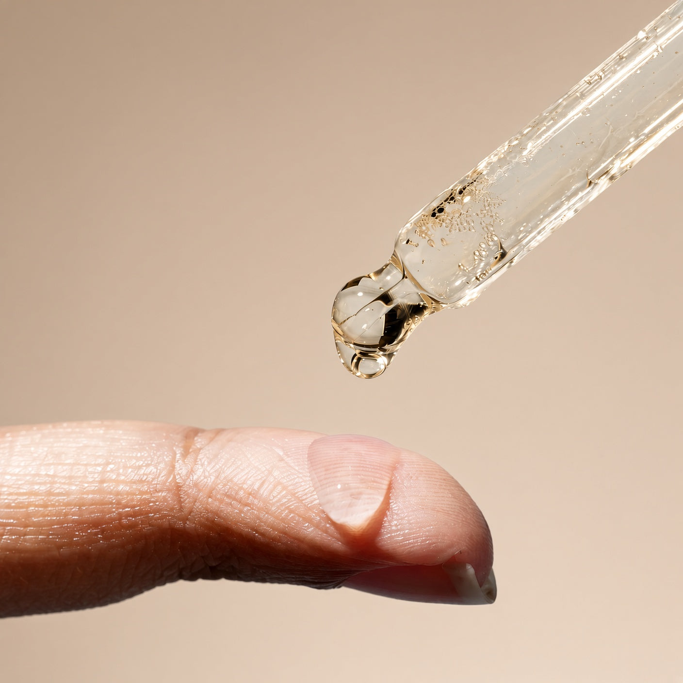Applying Root Mute Oil after hair removal